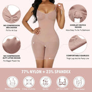 KacyBelle Full Body Shaper: Seamless Bodysuit, Tummy Control & Lift