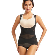 Women Bodysuit Briefs Full Body Shaper Underwear Seamless Sexy Tummy Control Shapewear Mesh Slimming Flat Belly Underbust Corset