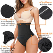 KacyBelle High-Waisted Thong Shaper: Tummy Control, Thong Comfort, All-Day Wear