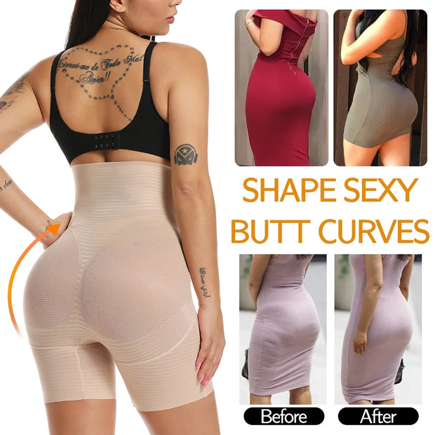 KacyBelle High-Waisted Trainer Shorts: Seamless Design, Tummy Control & Booty Lift