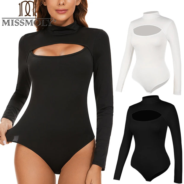 KacyBelle Open Pore Bodysuit: High-Neck Design, Tummy Control & Breathable