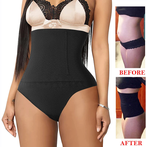 KacyBelle High-Waisted Thong Shaper: Tummy Control, Thong Comfort, All-Day Wear